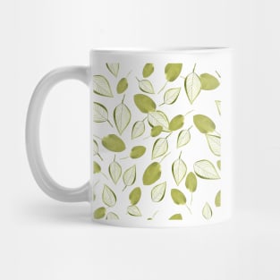 Green leaves pattern Mug